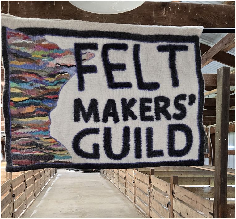 Felt Makers Guild sign. Photo: Letty Klein.